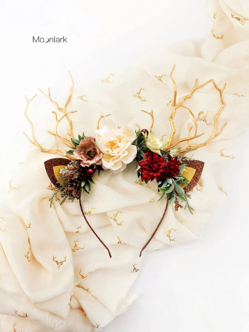 Faun Deer Antler Christams Reindeer Headband