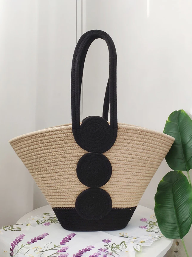 Beach Vacation Tote Shoulder Woven Bag