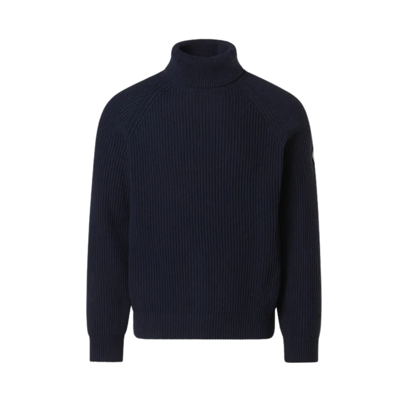 Turtle Neck 5GG Knitwear - 0802 Navy Blue