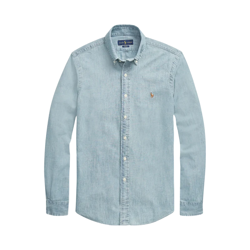 Slim Fit Chambray Shirt - Chambray