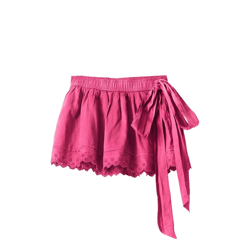 Ruffle Tie Skirt