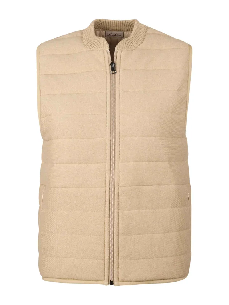 Beige Margaux Quiltad Väst