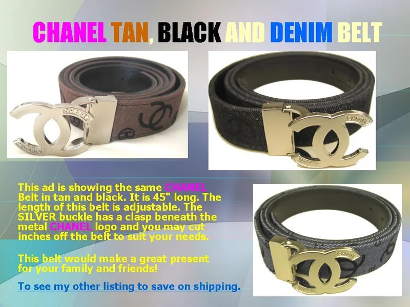 $15/ea *** CHANEL GUCCI BOSS ARMANI VERSACE BELT, BRAND NEW !!! ***