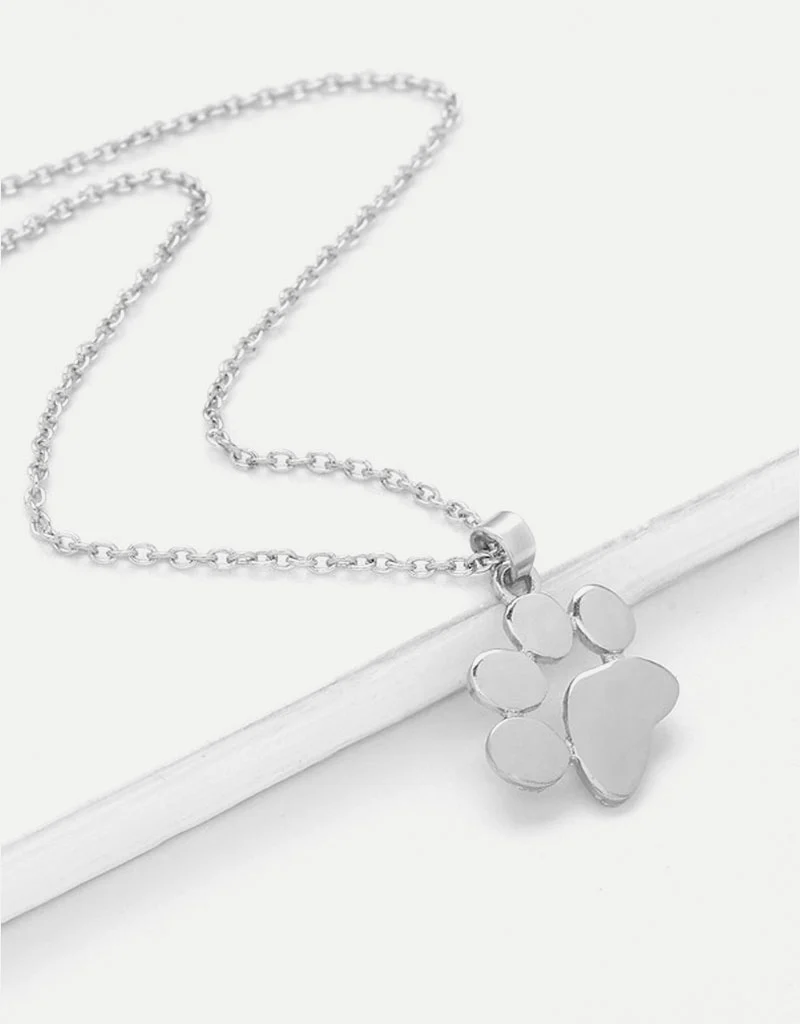 Footprint Pendant Necklace