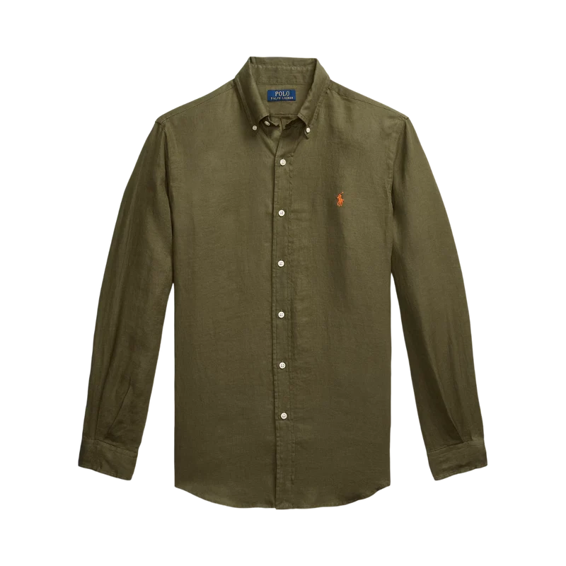 Long Sleeve Sport Shirt - New Olive