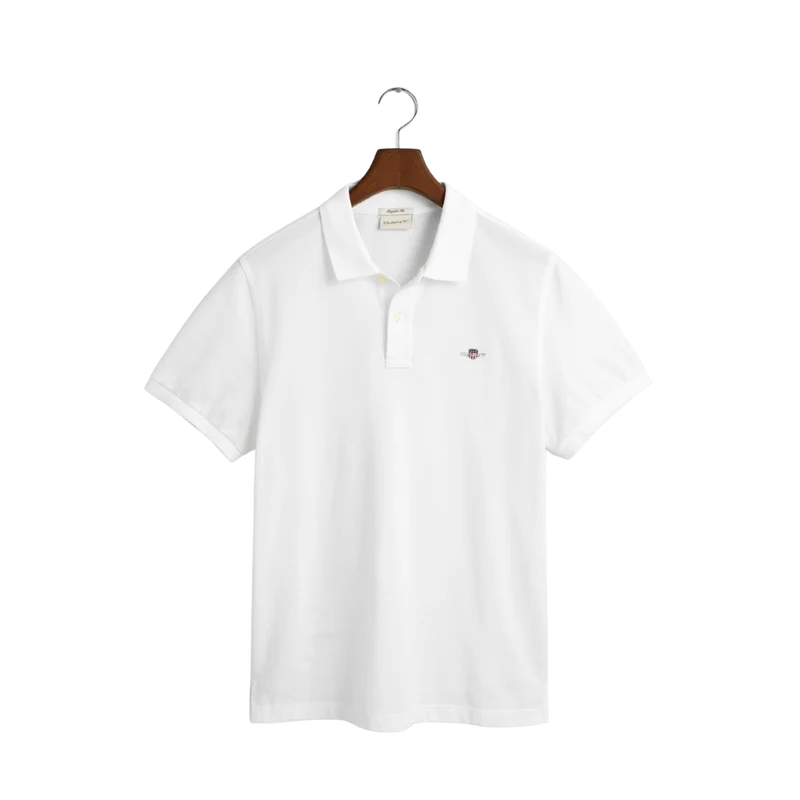 Shield SS Pique Polo - White