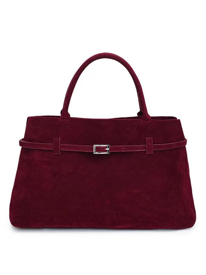 Vintage Nubuck Leather Tote Bag