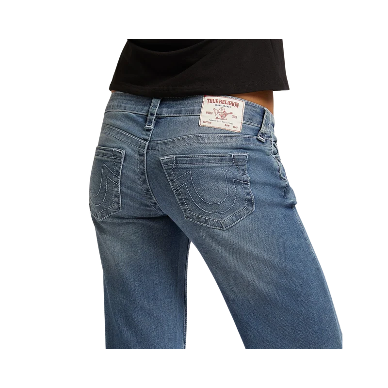 Sarah Low Rise Straight - Medium Wash