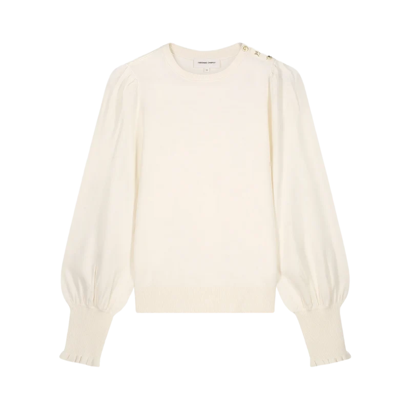 NOOS Molly Balloon Pullover - Cosy White