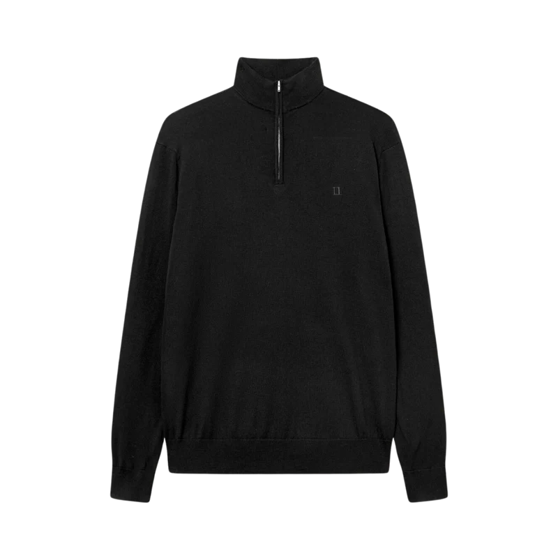 Greyson Half-Zip Merino Knit - Black