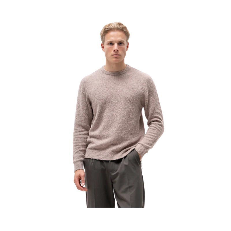 Marcello Crew Neck Knit - Greige