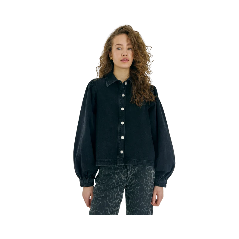 Ninni Clean Denim Shirt - Black Washed
