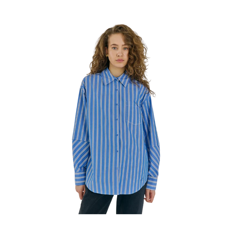Nicci Shirt - Off-White Stripe