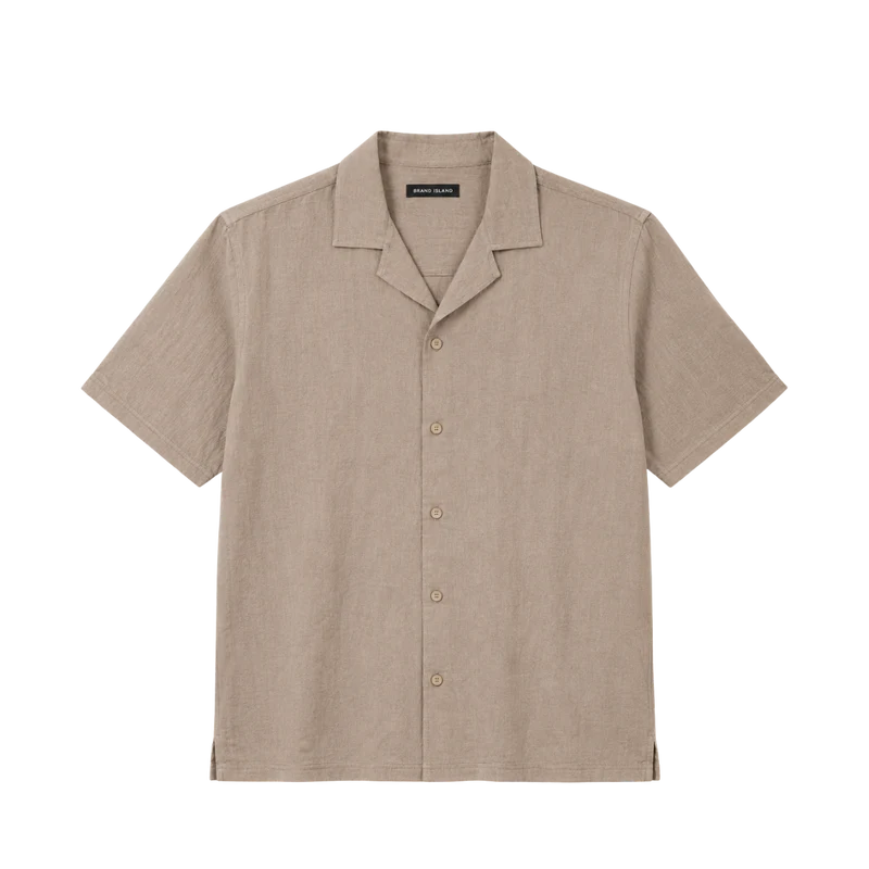 Elviro Linen S/S Shirt - Sand