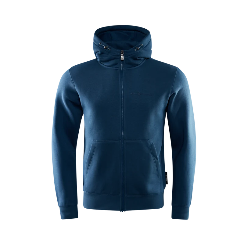 Bowman Logo Zip Hood - Neptune Blue