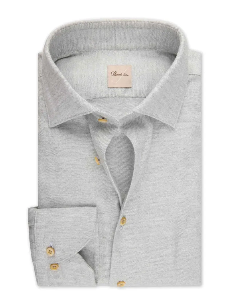 Ljusgrå Extra Soft Flanellskjorta