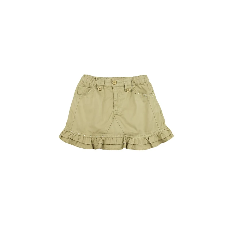 Khaki Frilly Skirt