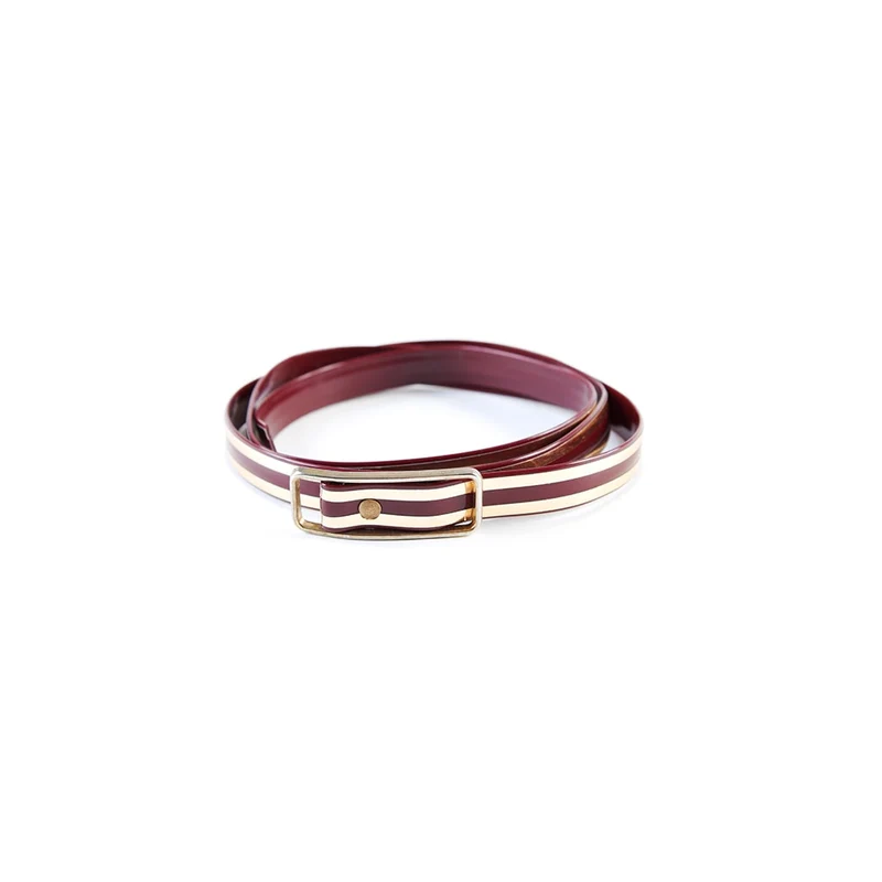 Skinny Striped Belt