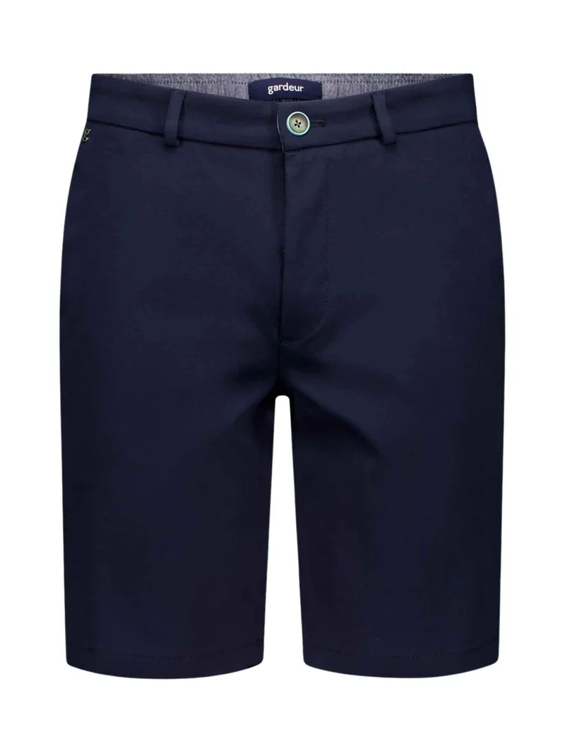Marinblå Cotton Stretch Shorts