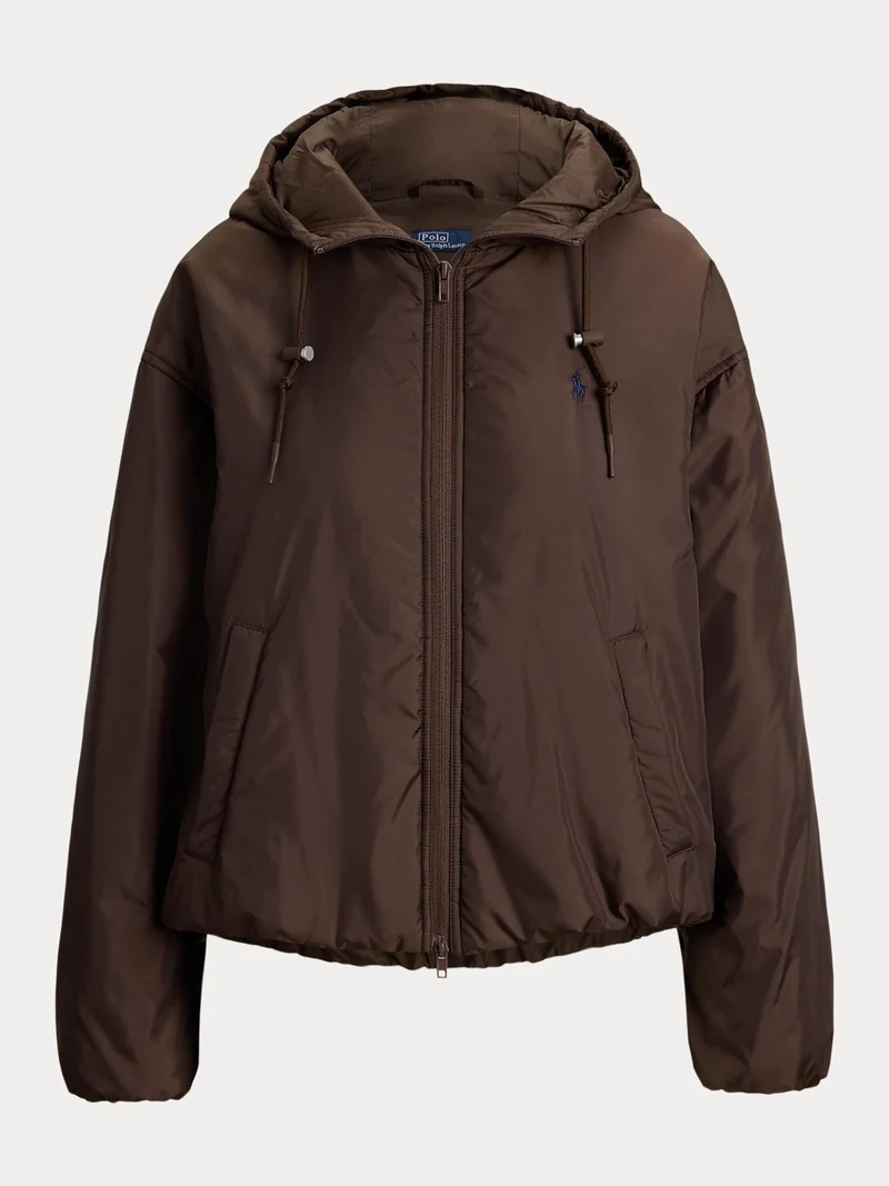 Brun Vattenavvisande Puffer Huvjacka