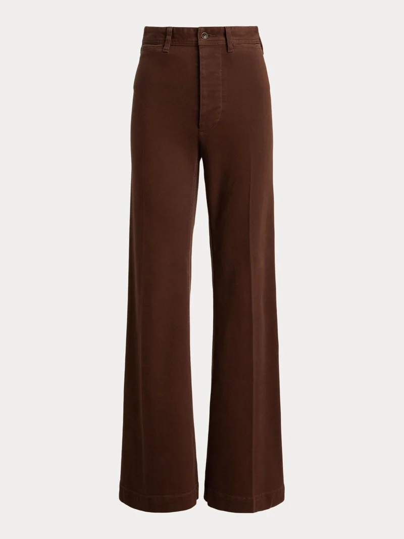 Brun Cotton-Stretch Beaton Byxor