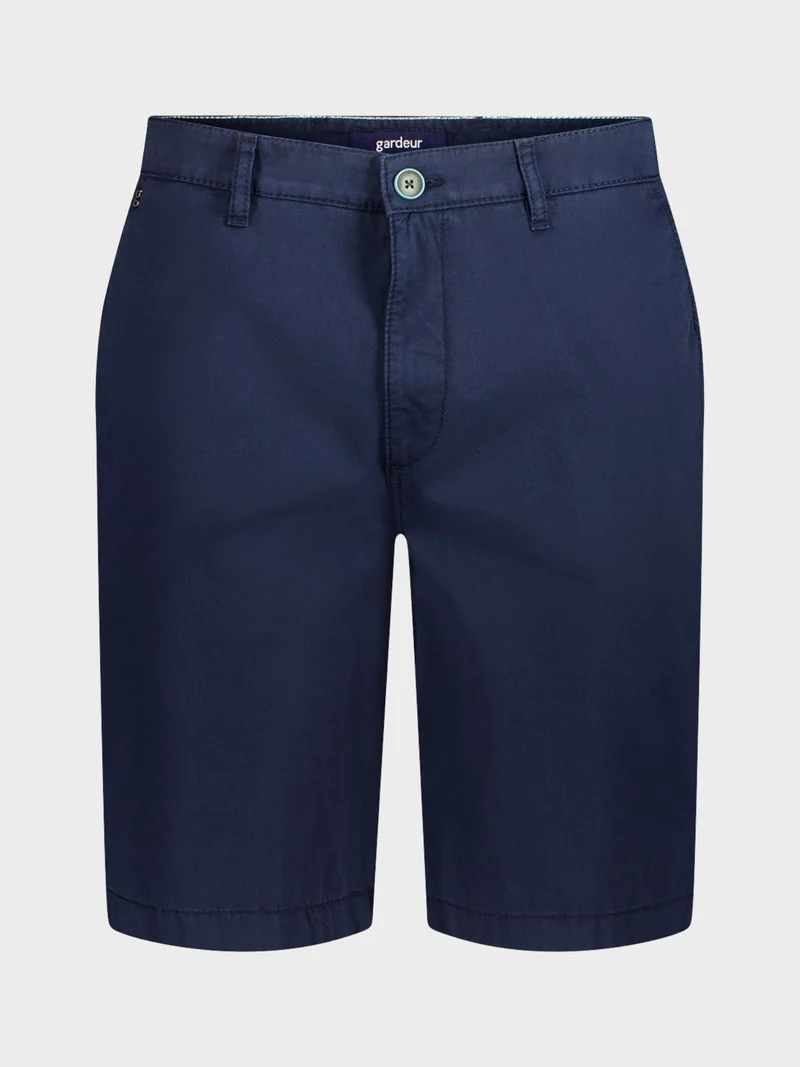 Marinblå Modern Fit Bermudashorts
