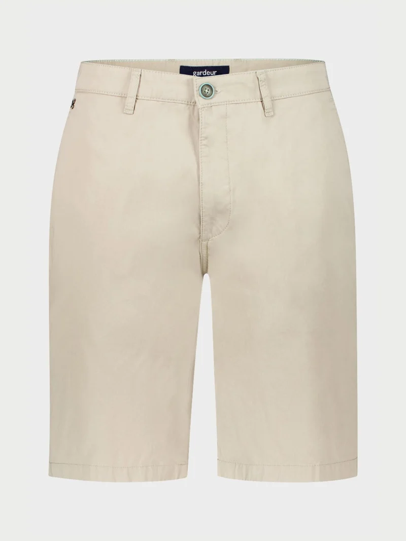 Beige Modern Fit Bermudashorts