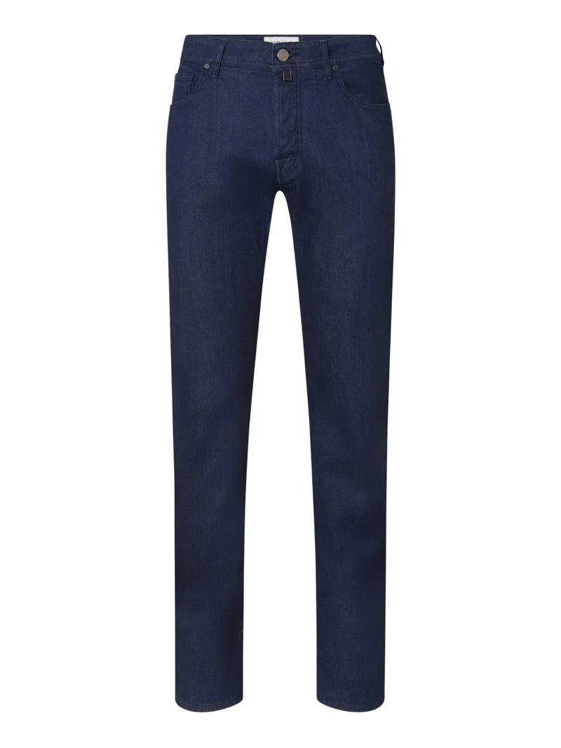 Mörkblå Bard Slim Rinse Wash Jeans