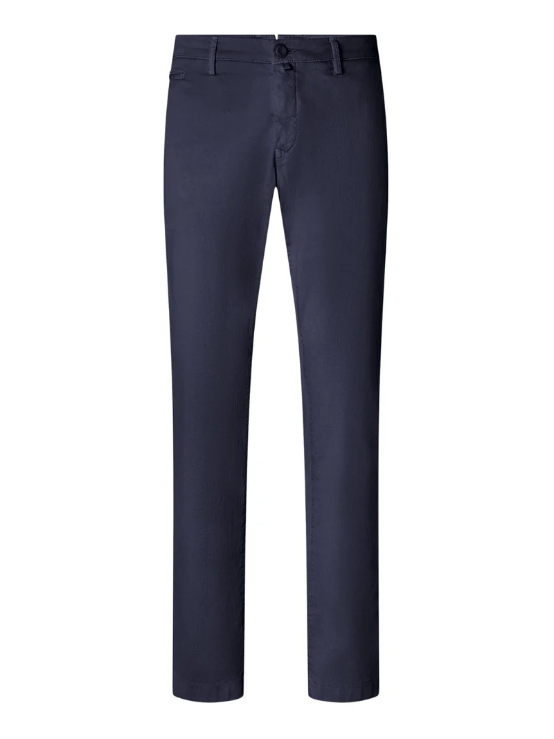Navy Bobby Slim Honeycomb Chino
