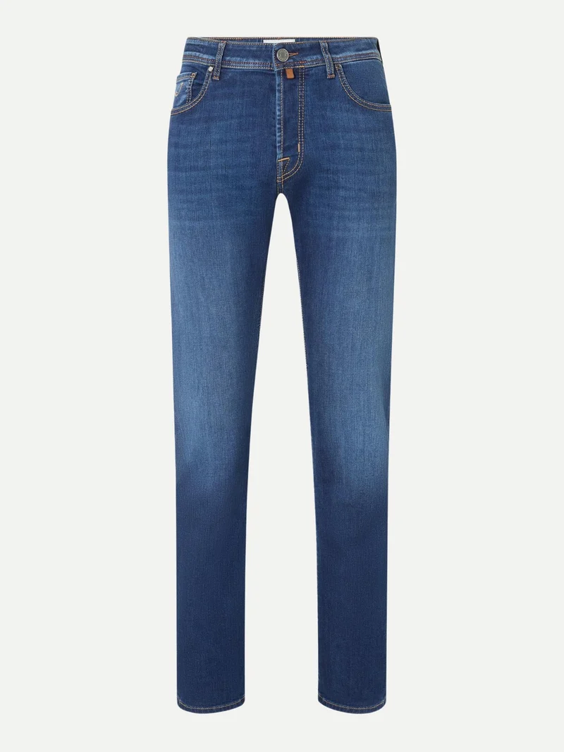 Blå Bard Slim Vintage Wash Jeans