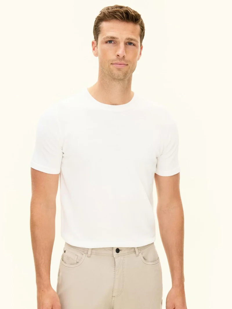 Off-white Finstickad T-shirt i Bomull