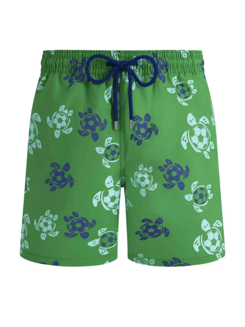 Gröna Football Turtles Badshorts