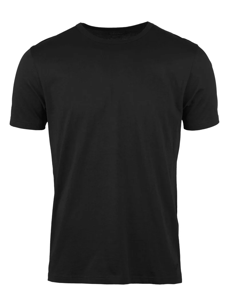 Svart T-shirt i Bomullsjersey