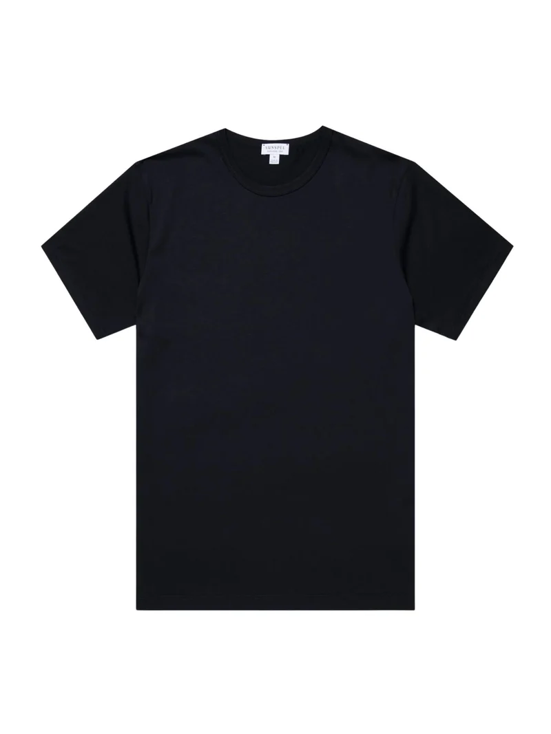 Marinblå Supima Bomull T-shirt