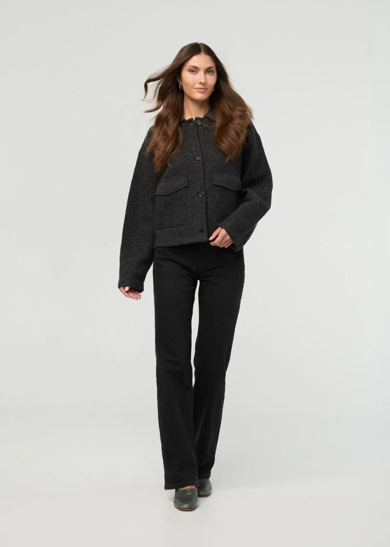 Performance Denim+ High Rise Straight - Black