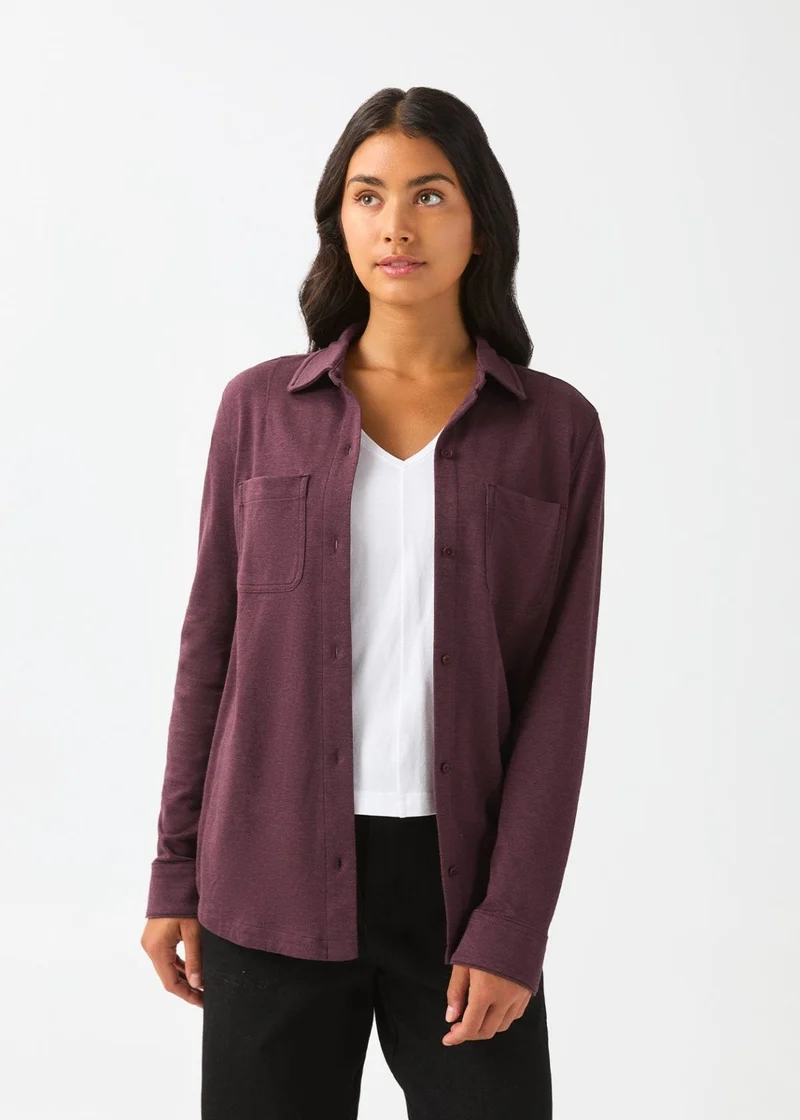 Performance Flannel Lite Two-Pocket Shirt - Chestnut