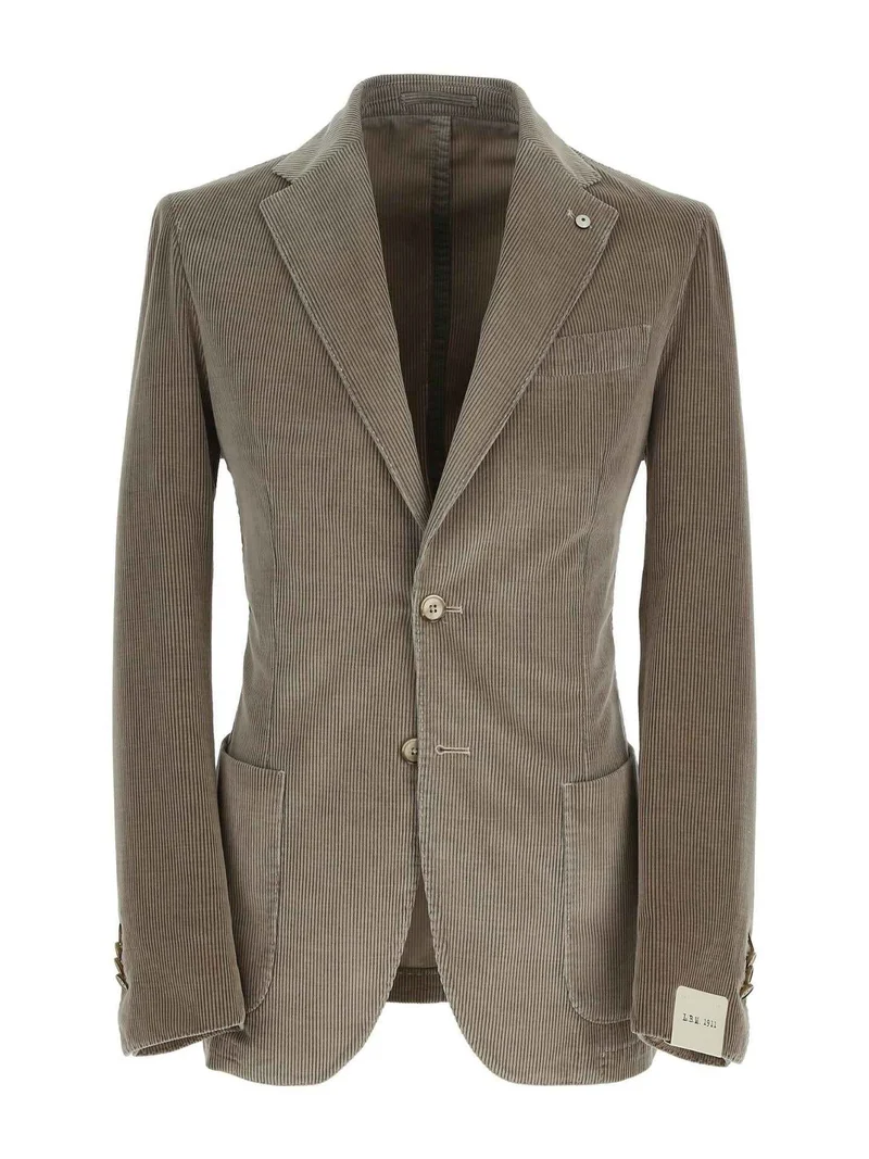 Brun Manchesterkavaj i Bomull & Cashmere