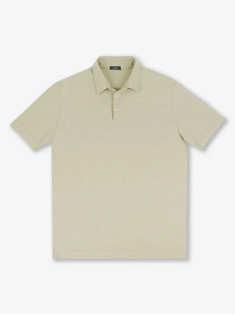 Ljusbeige Slim Fit IceCotton Piké