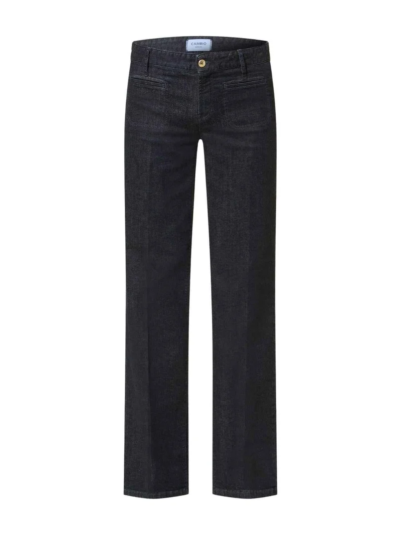 Mörkblå Tess Straight Worn In Jeans