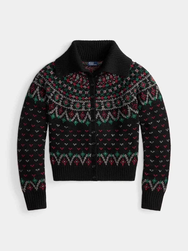 Fair Isle Cardigan i Ullmix