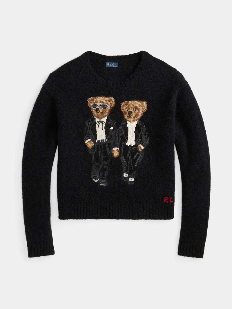 Svart Ralph & Ricky Tuxedo Bear Tröja