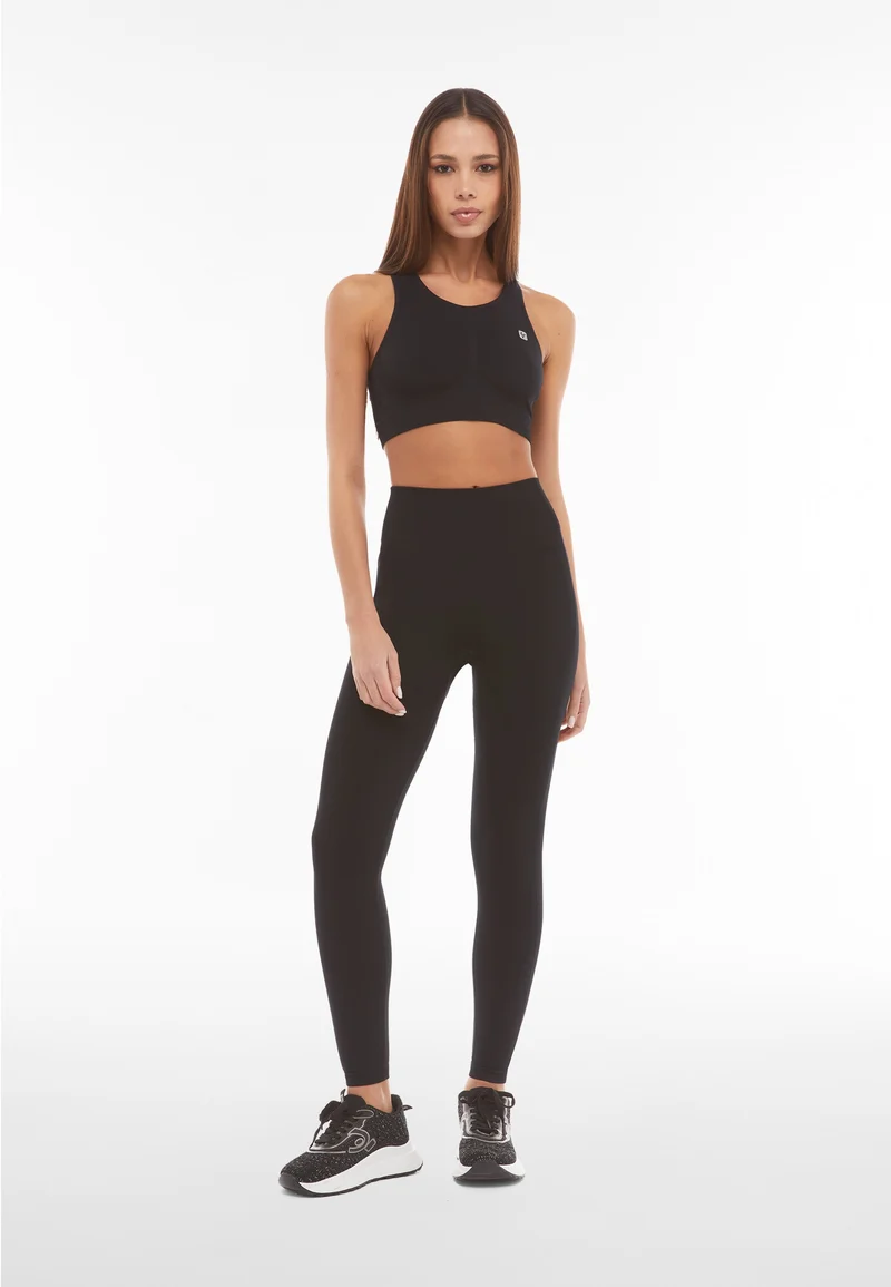 Seamless Push-Up High Waist Skinny - Black
