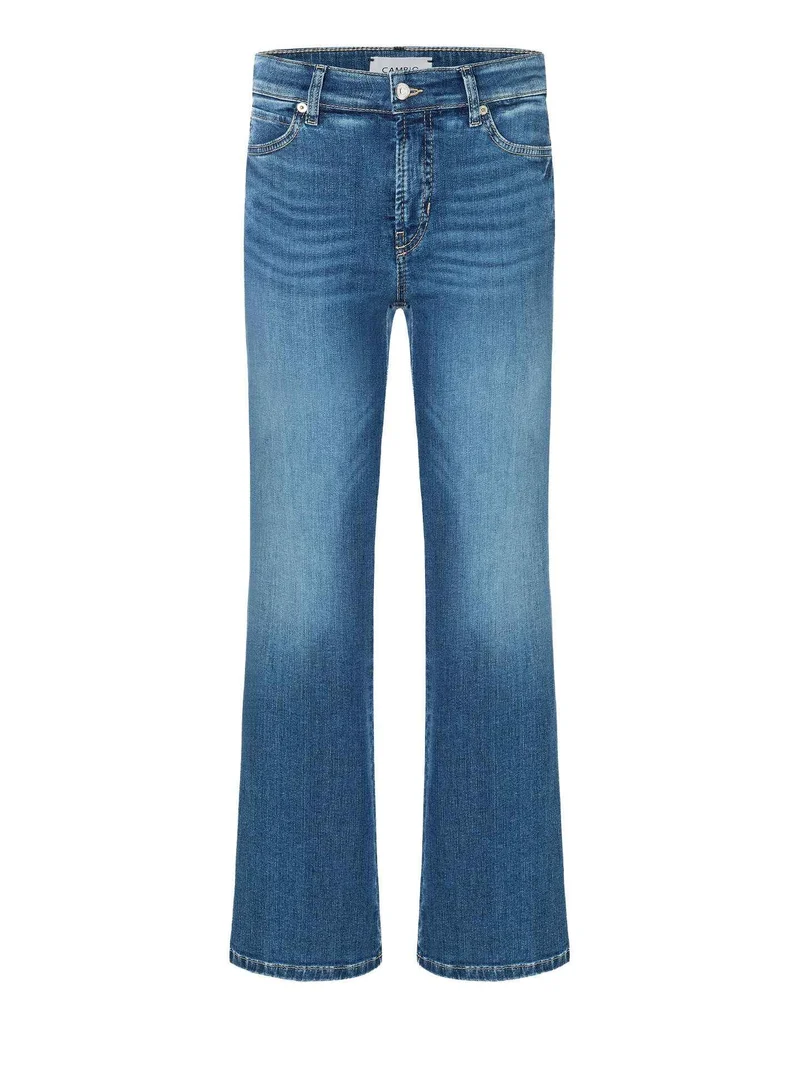 Blå Francesca Flared Cropped Jeans