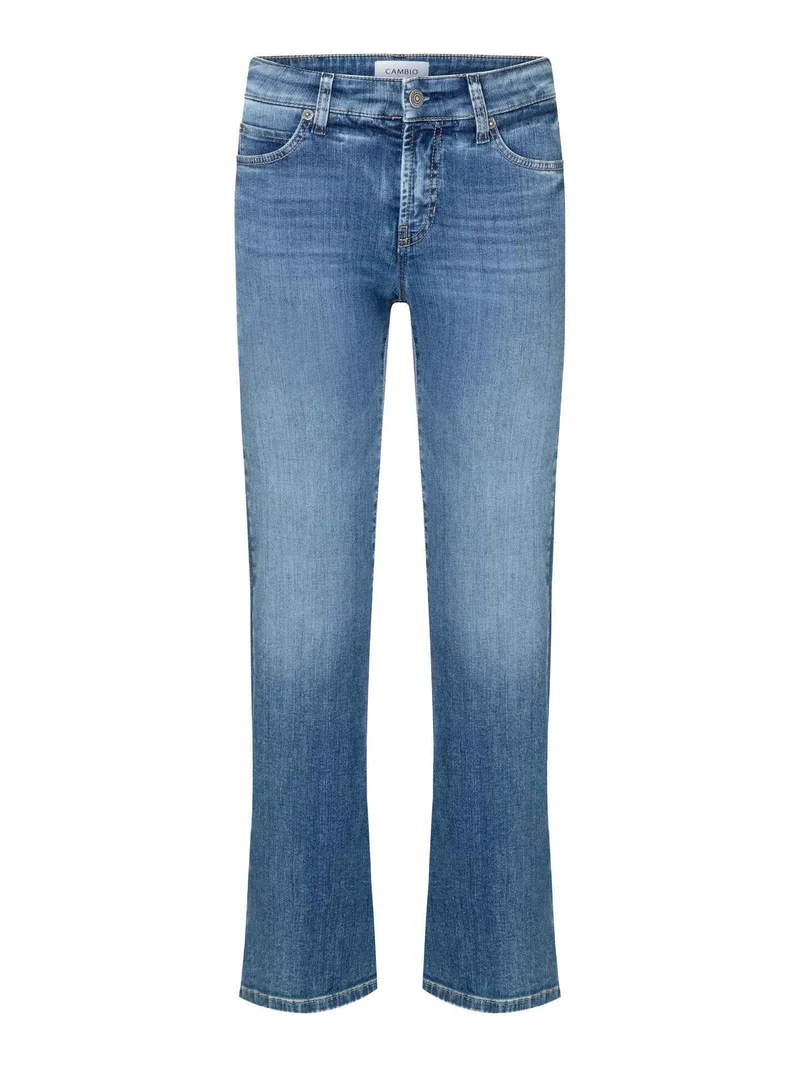 Blå Paris Easy Kick Cropped Flared Jeans