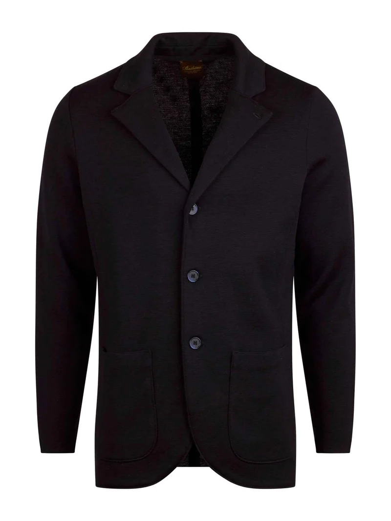 Marinblå Stickad Milano Mernio Blazer