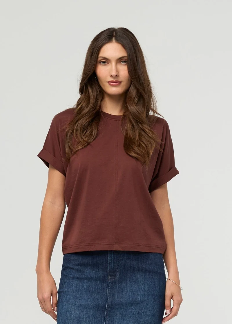 PurePima Dolman Tee - Chestnut