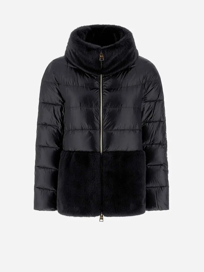 Nylon & Faux Fur Dunjacka