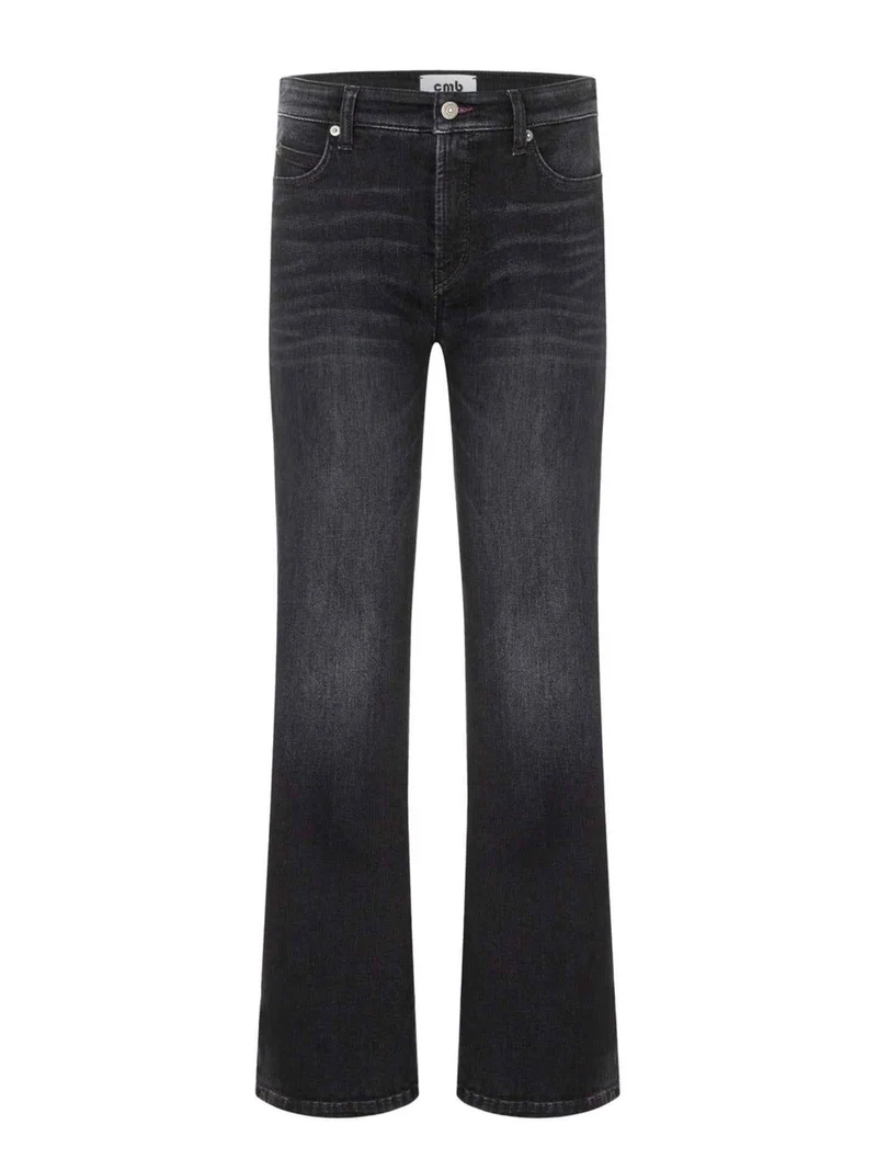 Svart Paris Flared Washed Jeans
