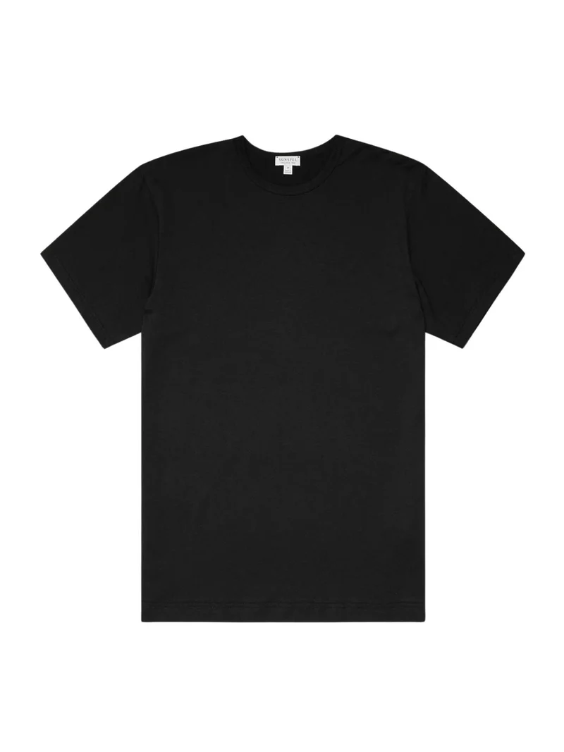 Svart Supima Bomull T-shirt