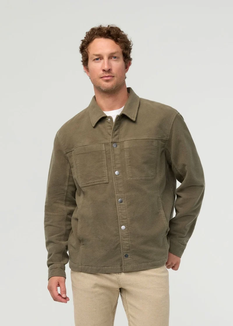 No Sweat Moleskin Jacket - Kelp